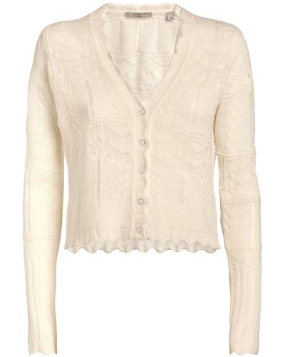 AllSaints Wool-blend Vanessa Cardigan - White