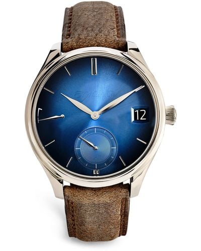 H. Moser & Cie. White Gold Endeavor Watch 42mm - Blue