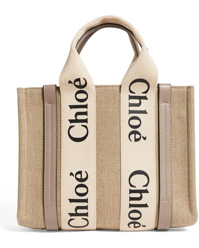 Chloé Small Woody Tote Bag - Natural