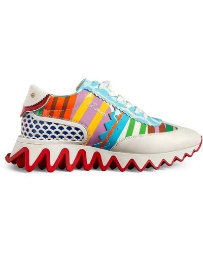 Christian Louboutin Loubishark Donna Patent Trainers - Red