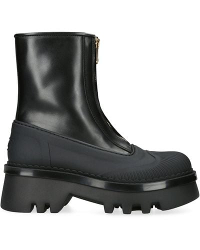 Chloé Zipped Raina Boots - Black