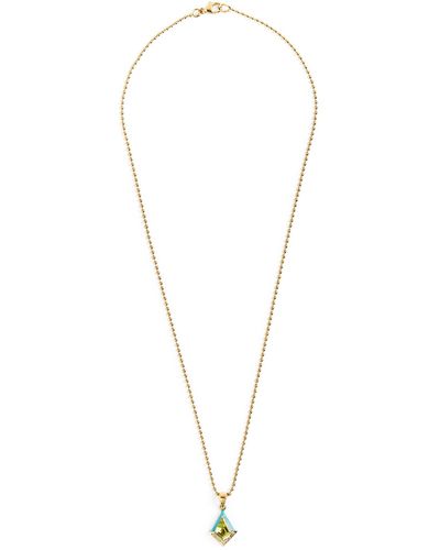 Emily P. Wheeler Yellow Gold, Diamond And Peridot Twinkle Necklace - Metallic