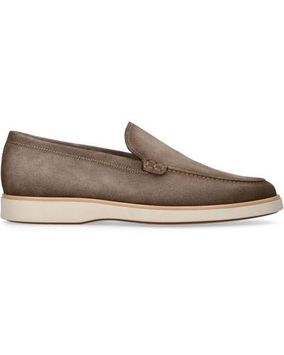 Magnanni Leather Paraiso Loafers - Brown