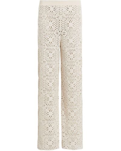 AllSaints Crochet Milly Trousers - White