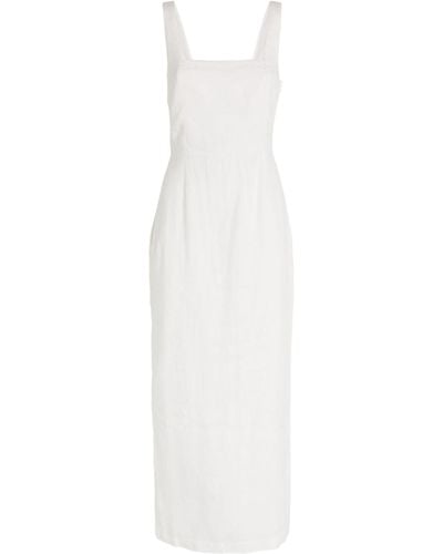 Posse Linen Skyla Maxi Dress - White