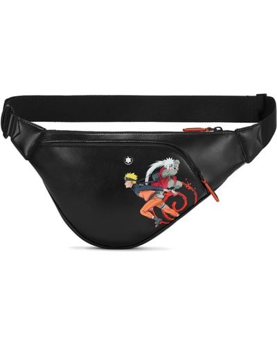 Montblanc X Naruto Leather Chest Bag - Black