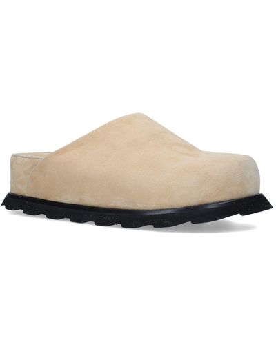 Proenza Schouler Suede Forma Slippers - White