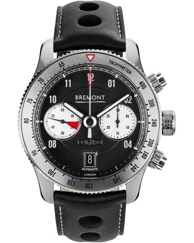 Bremont X Jaguar Stainless Steel C-type Watch 43mm - Black