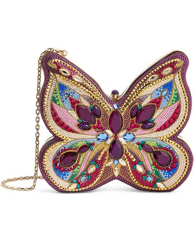 Judith Leiber Butterfly Medley Clutch - Blue