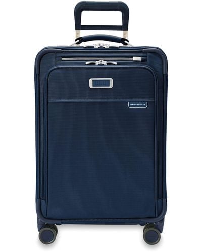 Briggs & Riley Medium Carry-on Baseline Essential Spinner Suitcase (56cm) - Blue