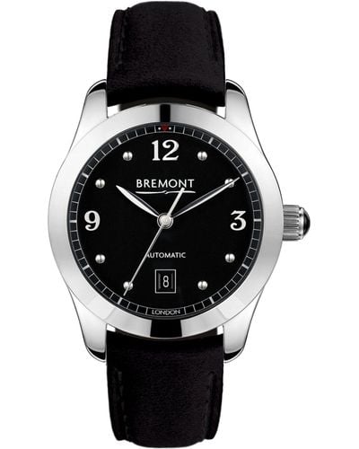 Bremont Stainless Steel Solo-34 Aj Watch 34mm - Black