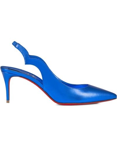 Christian Louboutin Ramadan Exclusive Hot Chick Nappa Slingback Court Shoes 70 - Blue