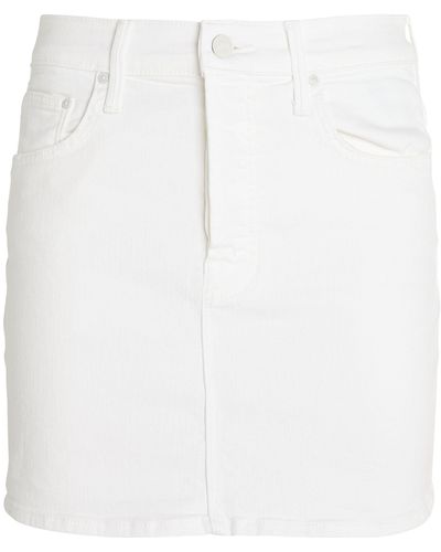 Mother Vagabond Mini Skirt - White