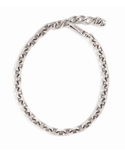 Dolce & Gabbana Silver-tone Chain Necklace - Metallic
