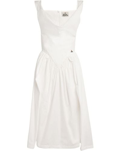Vivienne Westwood Gathered Sunday Dress - White
