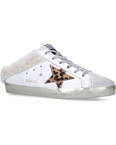 Golden Goose Leather Superstar Sabot Sneakers - White