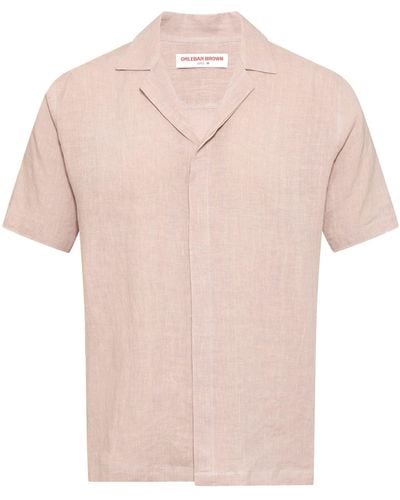 Orlebar Brown Linen Maitan Shirt - Pink