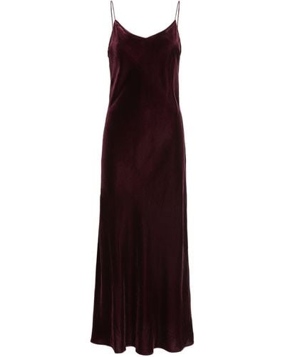 Asceno Velvet Lyon Dress - Purple