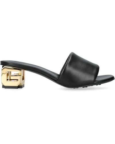 Givenchy Leather G Cube Mules 45 - Black