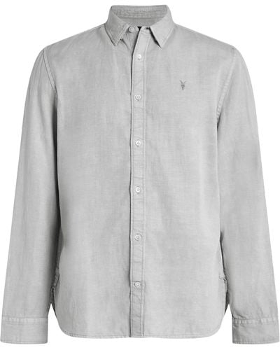 AllSaints Laguna Long-sleeve Shirt - Grey