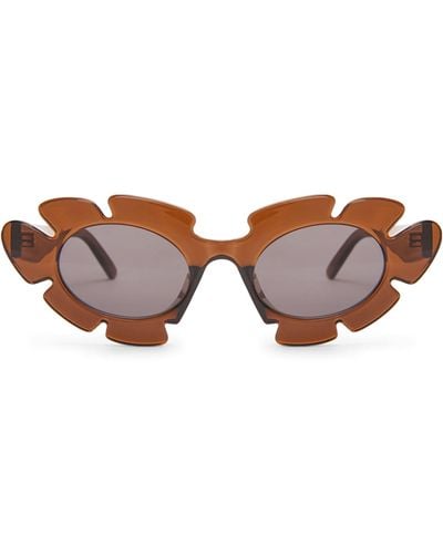 Loewe X Paula's Ibiza Flower Sunglasses - Brown