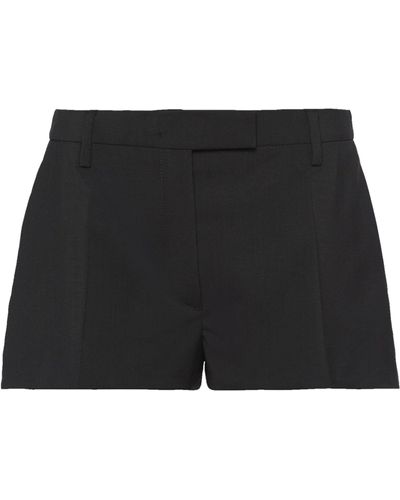 Prada Mohair-blend Shorts - Black