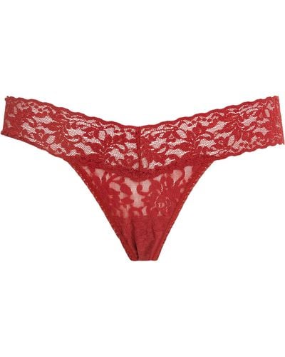 Hanky Panky Signature Lace Low-rise Thong - Red