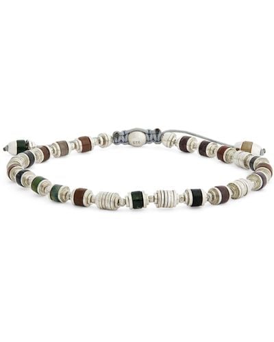 MAOR Sterling Silver And Indian Agate Saguaro Bracelet - Metallic