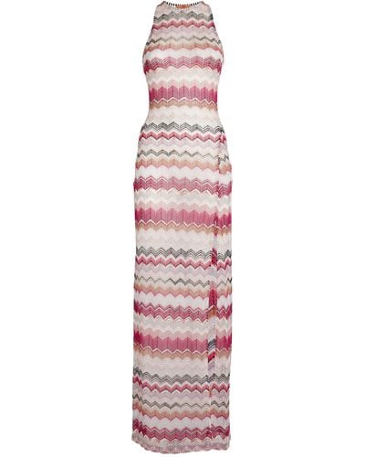 Missoni Zigzag Maxi Dress - Pink