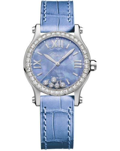 Chopard Stainless Steel Happy Sport Automatic Watch 30mm - Blue