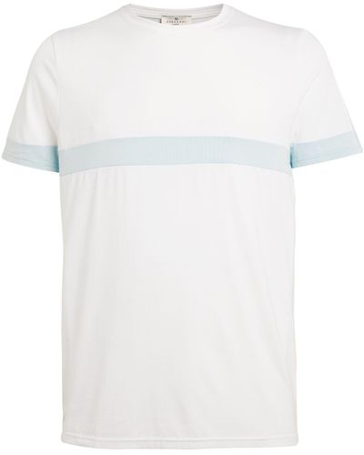 Homebody Striped Lounge T-shirt - White