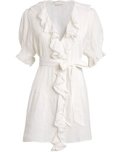 Doen Cotton Piper Mini Dress - White