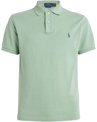 Polo Ralph Lauren Cotton Mesh Slim-fit Polo Shirt - Green