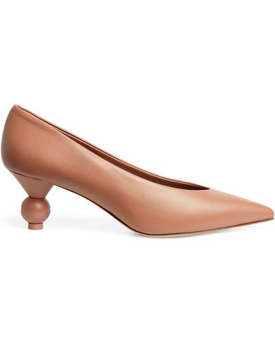 Weekend by Maxmara Leather Renza Court Shoes 65 - Brown