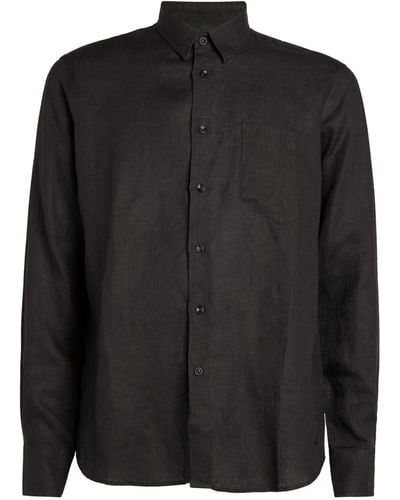 Vilebrequin Linen Caroubis Shirt - Black