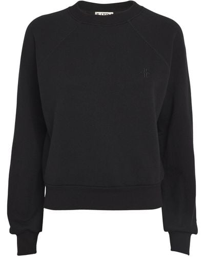ÉTERNE Terry Cotton-modal Sweatshirt - Black