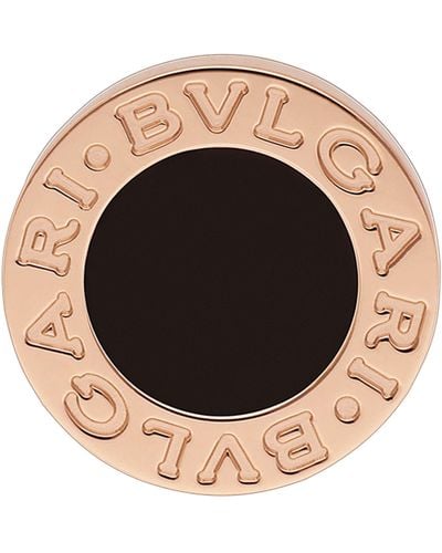 BVLGARI Rose Gold And Onyx Single Stud Earring - Multicolour
