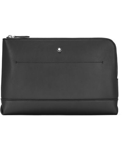 Montblanc Leather Meisterstück Selection Soft Pouch - Black