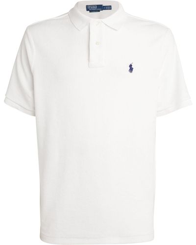 Polo Ralph Lauren Terry Towelling Polo Shirt - White