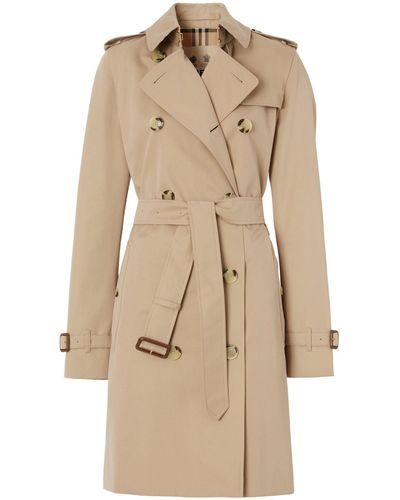Burberry The Mid-length Kensington Heritage Trench Coat - Natural
