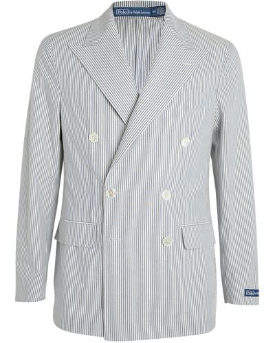 Polo Ralph Lauren Seersucker Pinstripe Jacket - Grey