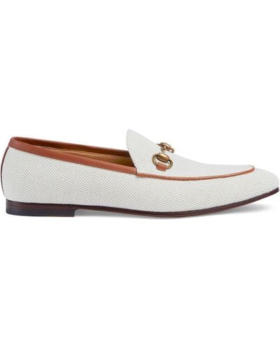 Gucci Jordaan Loafers - White