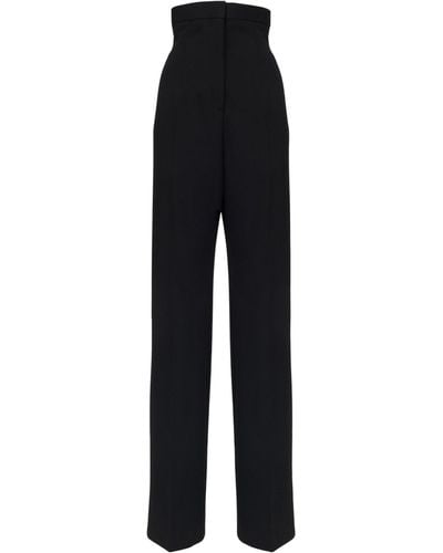 Alexander McQueen Wool Pants - Black