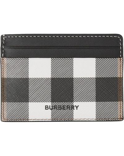 Burberry Vintage Check Card Holder - Black