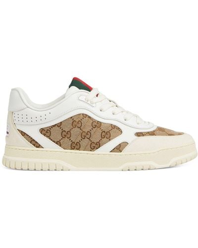 Gucci Canvas Re-web Sneakers - White