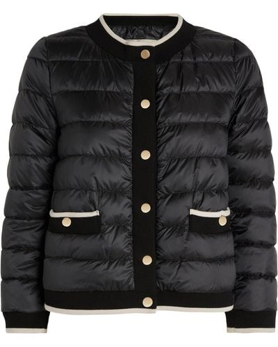 Max Mara Button-down Quilted Jacket - Black