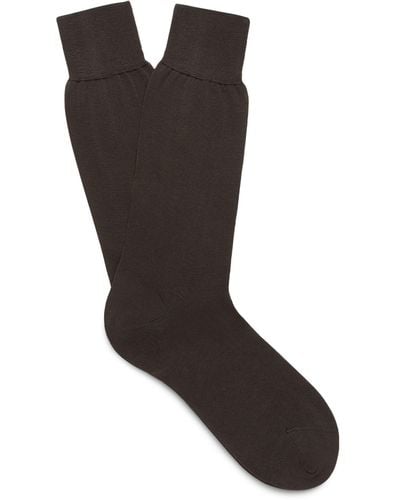Zegna Cotton Socks - Black