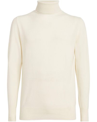 Lardini Cashmere Rollneck Sweater - White