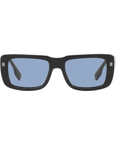 Burberry Rectangle Jarvis Sunglasses - Blue
