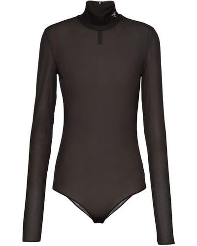 Prada Long-sleeve Bodysuit - Black